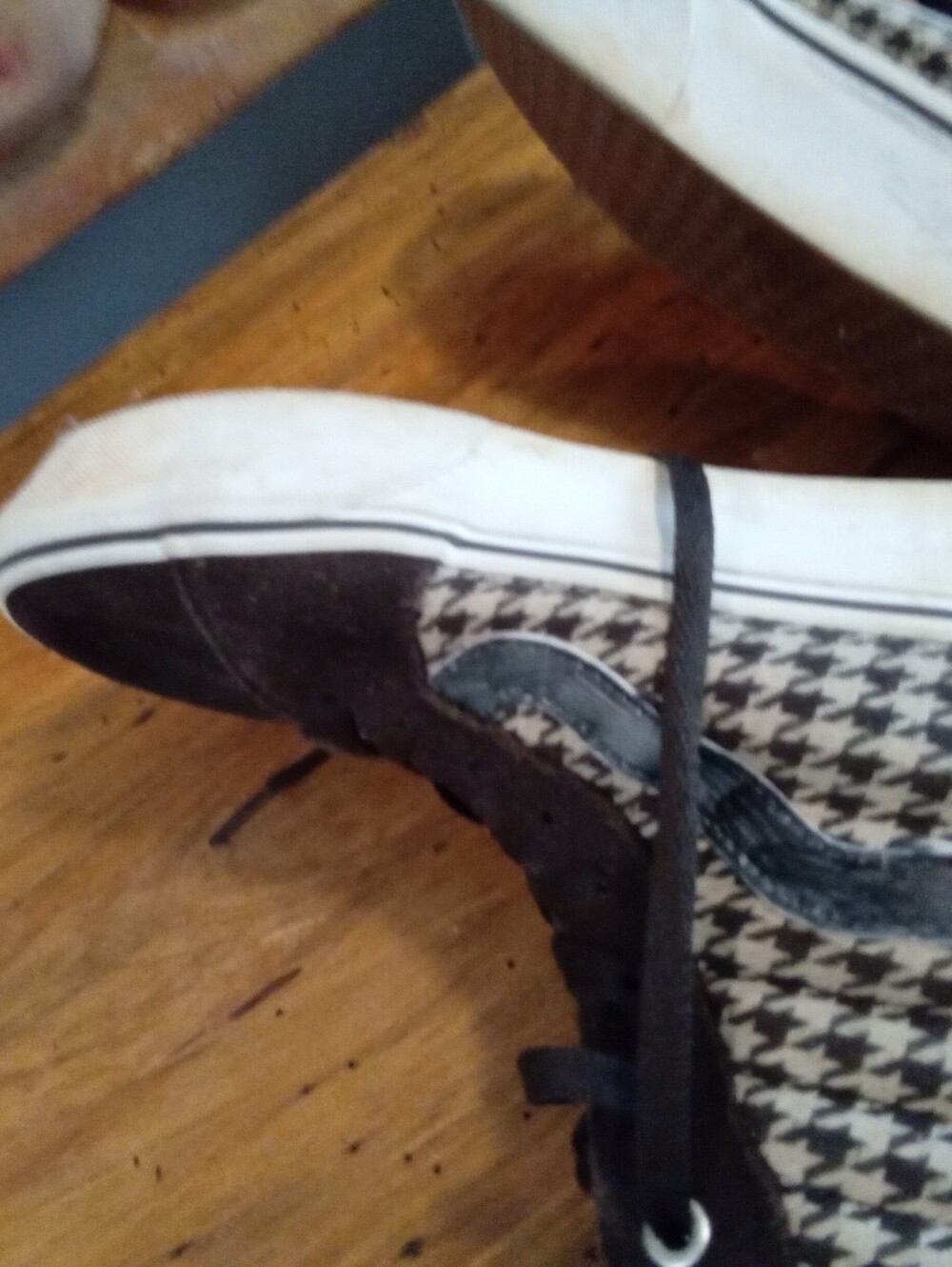 Vans Filmore Hi Platform Sneakers Women Sz 10 Plaid Mix/Brown Suede/Houndstooth - Picture 6 of 13